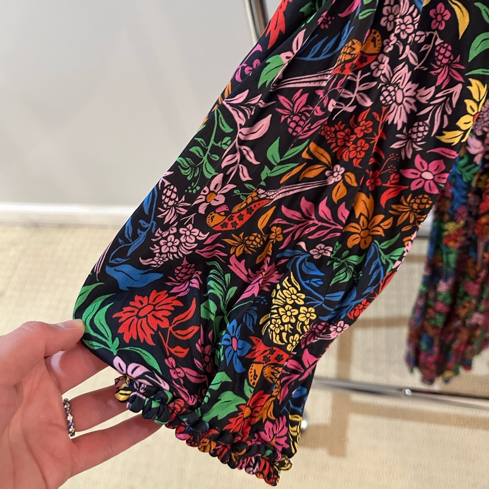 Farm Rio Floral Printed Midi Dress - Picture 5 of 7